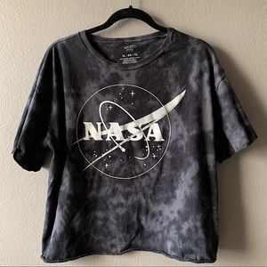 American Eagle NASA graphic acid wash tee